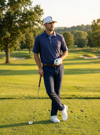 Corporate Camo Polo Navy