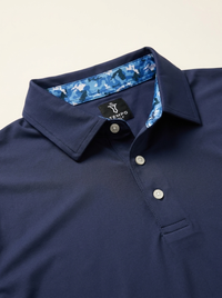 Corporate Camo Polo Navy