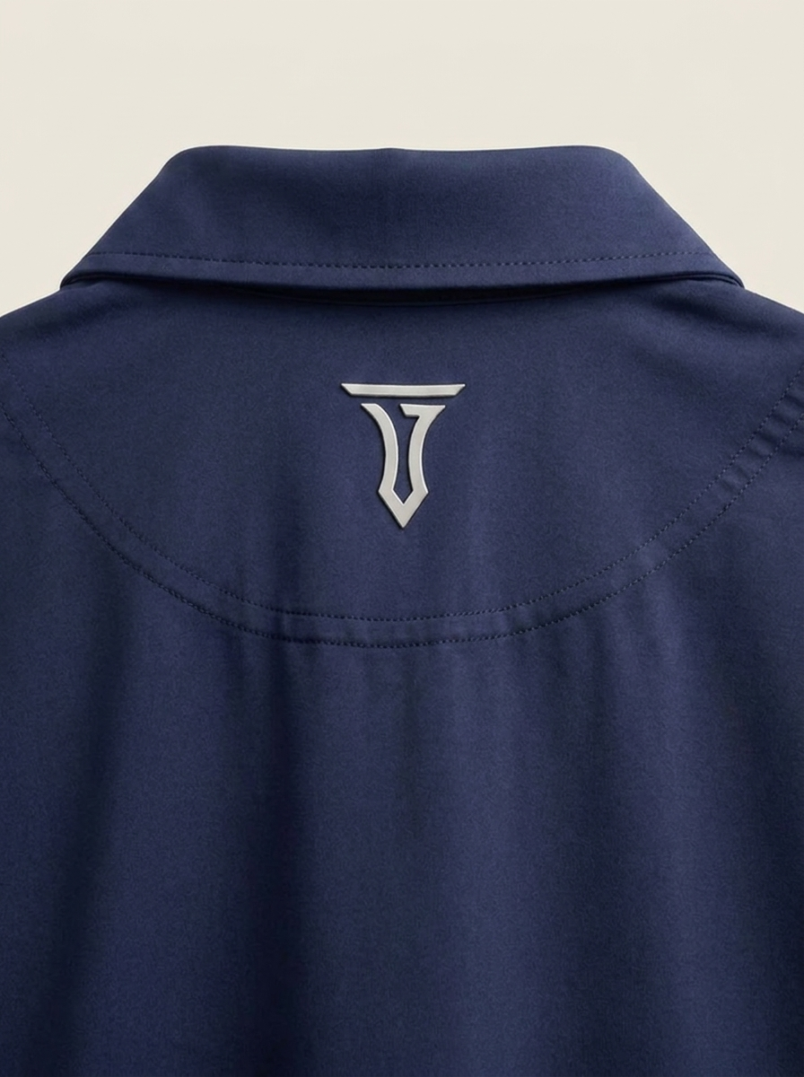 Corporate Camo Polo Navy