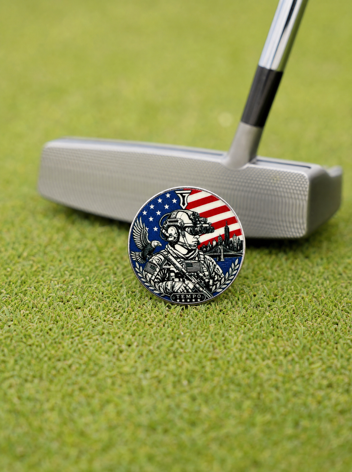 Tempo Patriot Golf Ball Marker