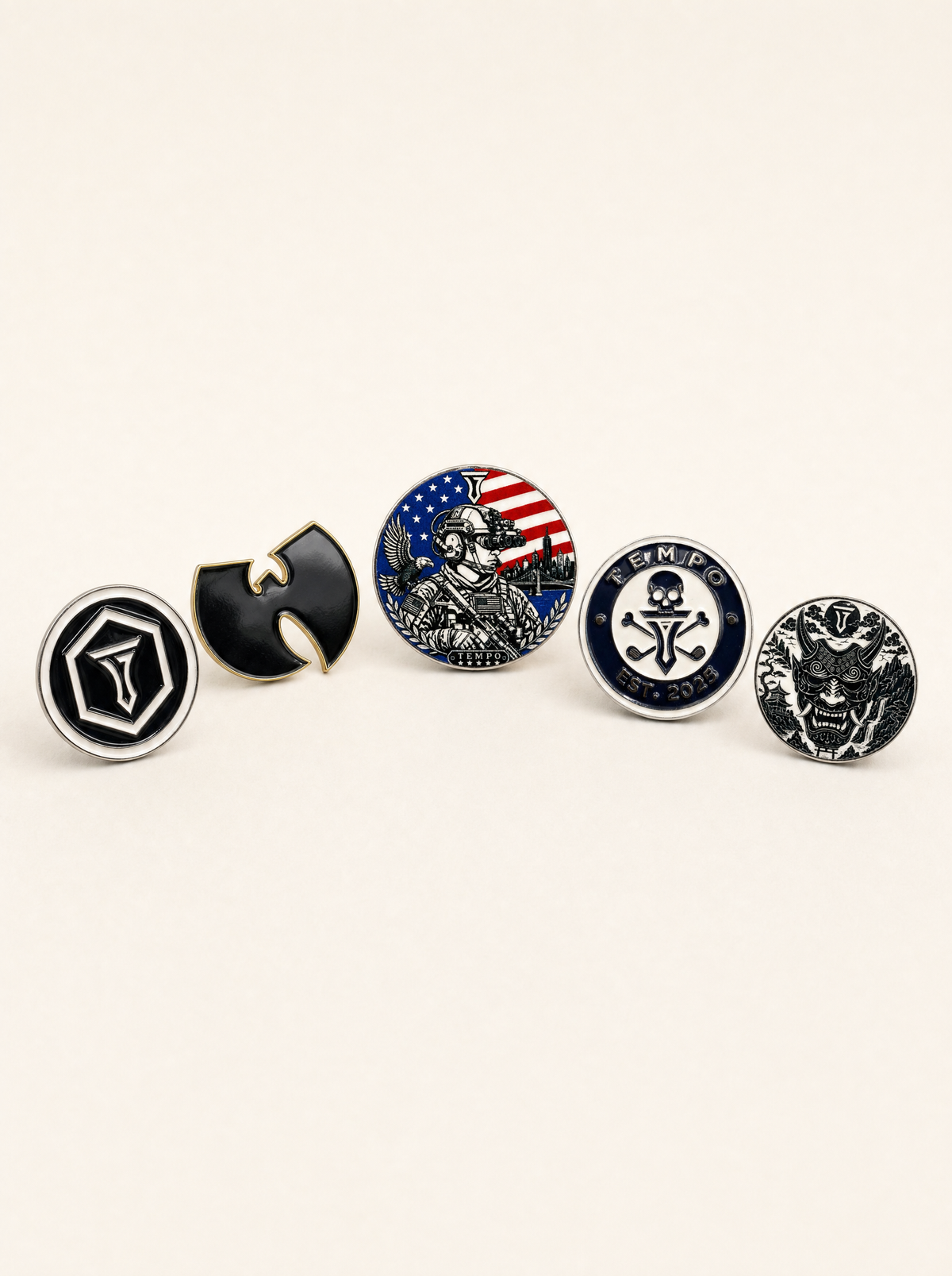 Tempo Ball Marker Five Pack